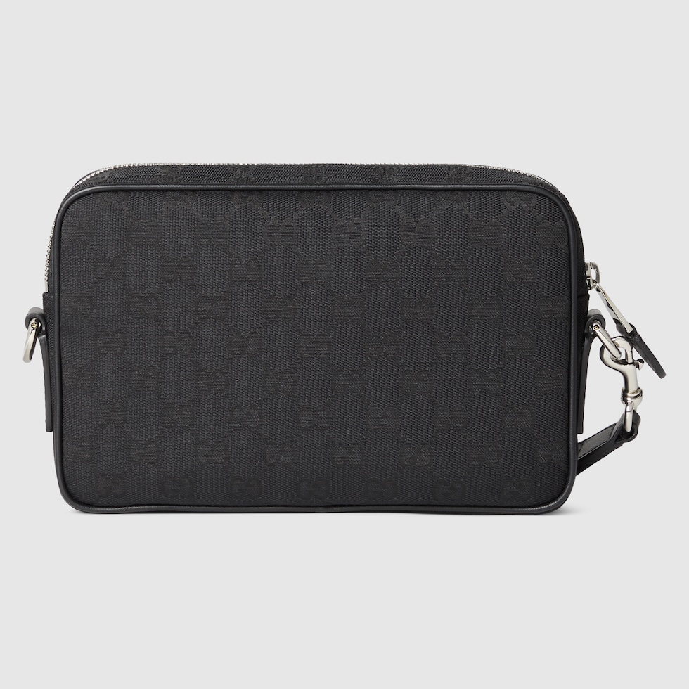GG canvas small crossbody bag in black GG canvas | GUCCI® US