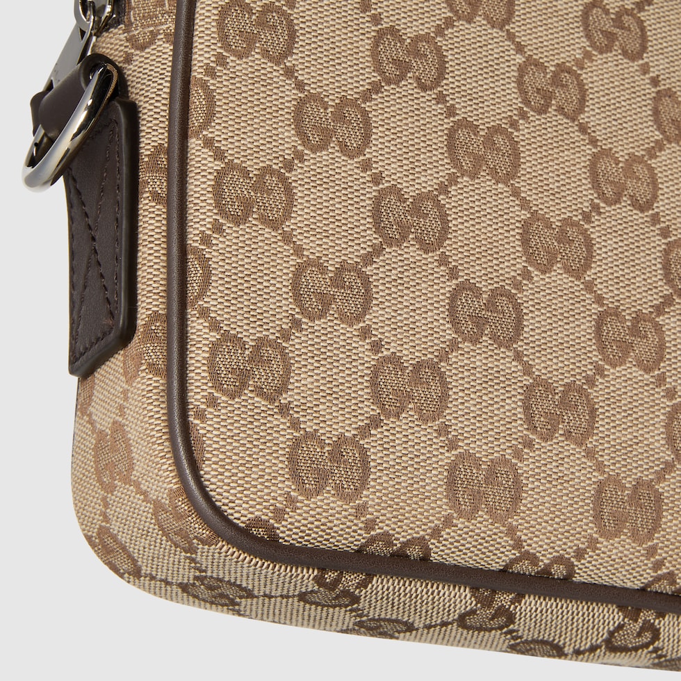 GG canvas small crossbody bag in beige and brown GG canvas GG canvas small crossbody bag in beige and brown GG canvas