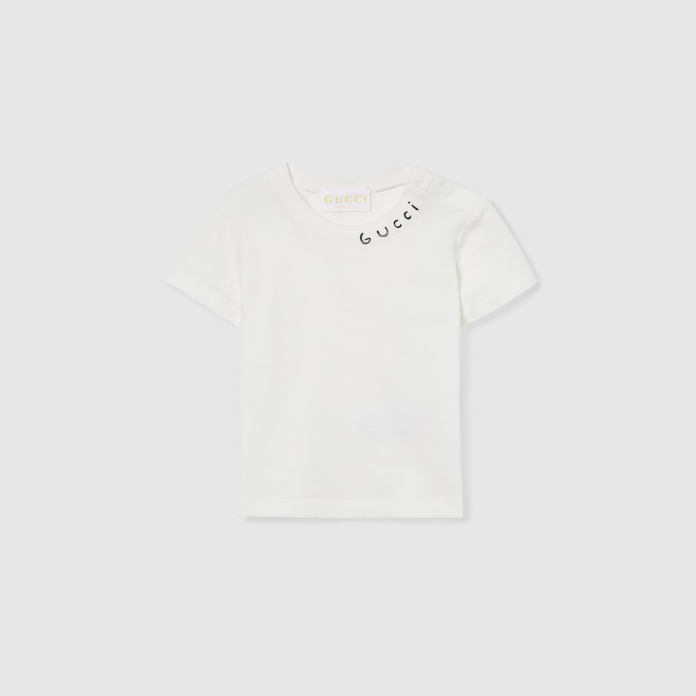 【新品未使用】GUCCIベビーTシャツ ベビー〕プリント コットン Tシャツ ・ホワイト | GUCCI公式