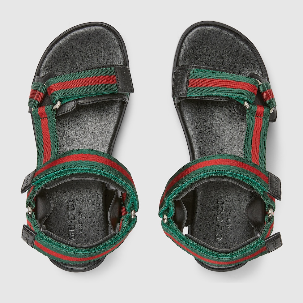 GUCCI(グッチ) パデッドウエブスライドサンダル ブラック