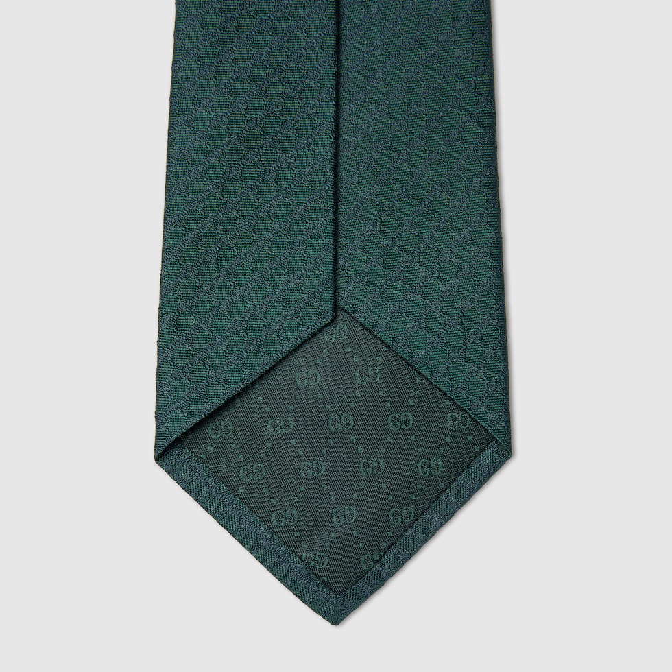 GG シルクジャカード ネクタイ ・ダークグリーン | GUCCI公式