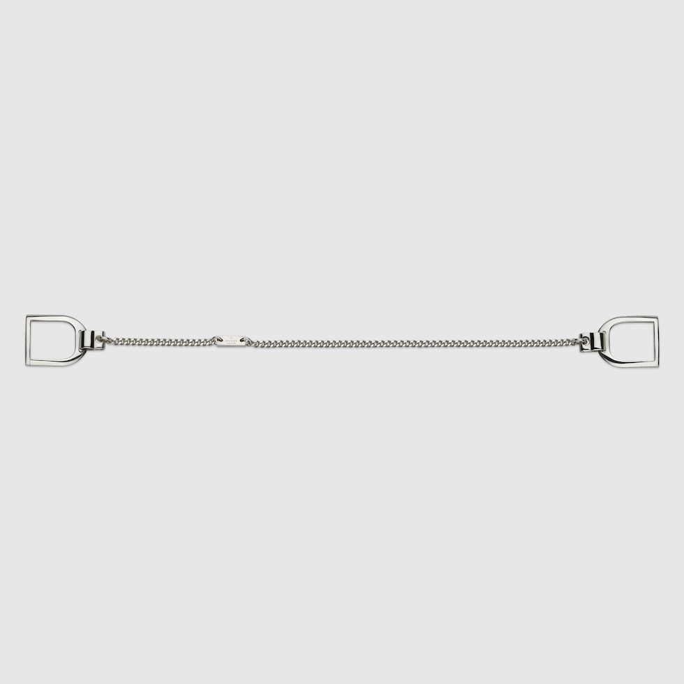25新作 グッチ STAFFA チャーム ブレスレット シルバー Gucci Staffa charm bracelet in 925 sterling silver | GUCCI® US