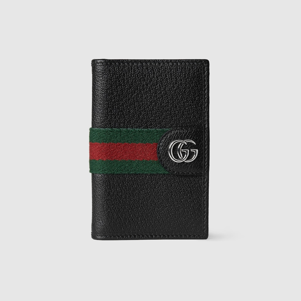 小物 Gucci card case Bi-color card case with GG detail in black GG Supreme | GUCCI® US