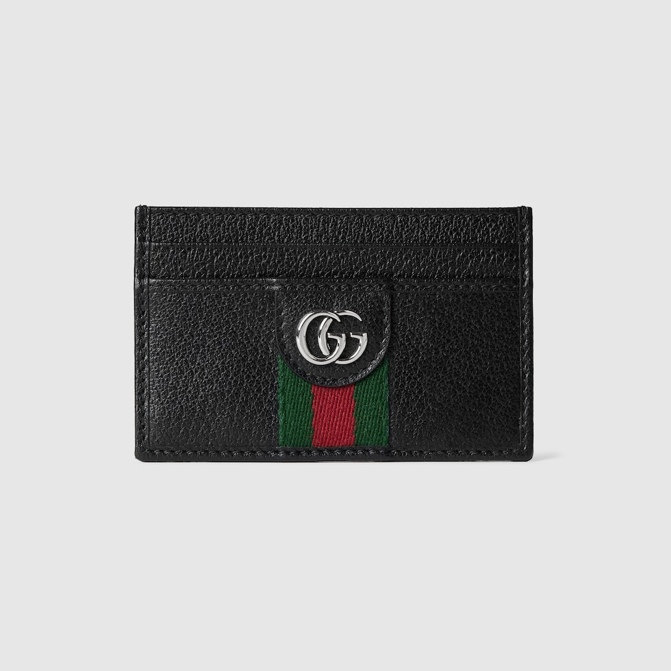 GUCCI ケース　財布 ダブルG パイソン カードケース ウォレット ・ピンク グラデーション