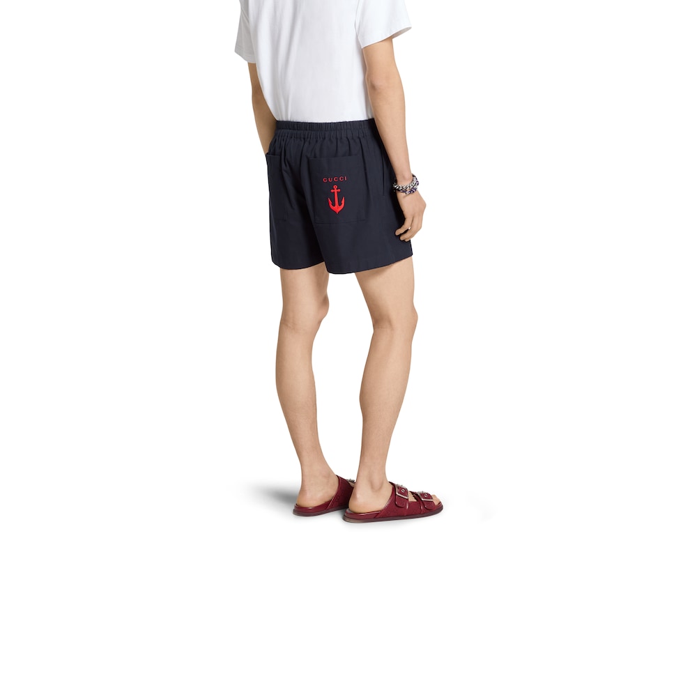 エンブロイダリー オックスフォードコットン ショートパンツ