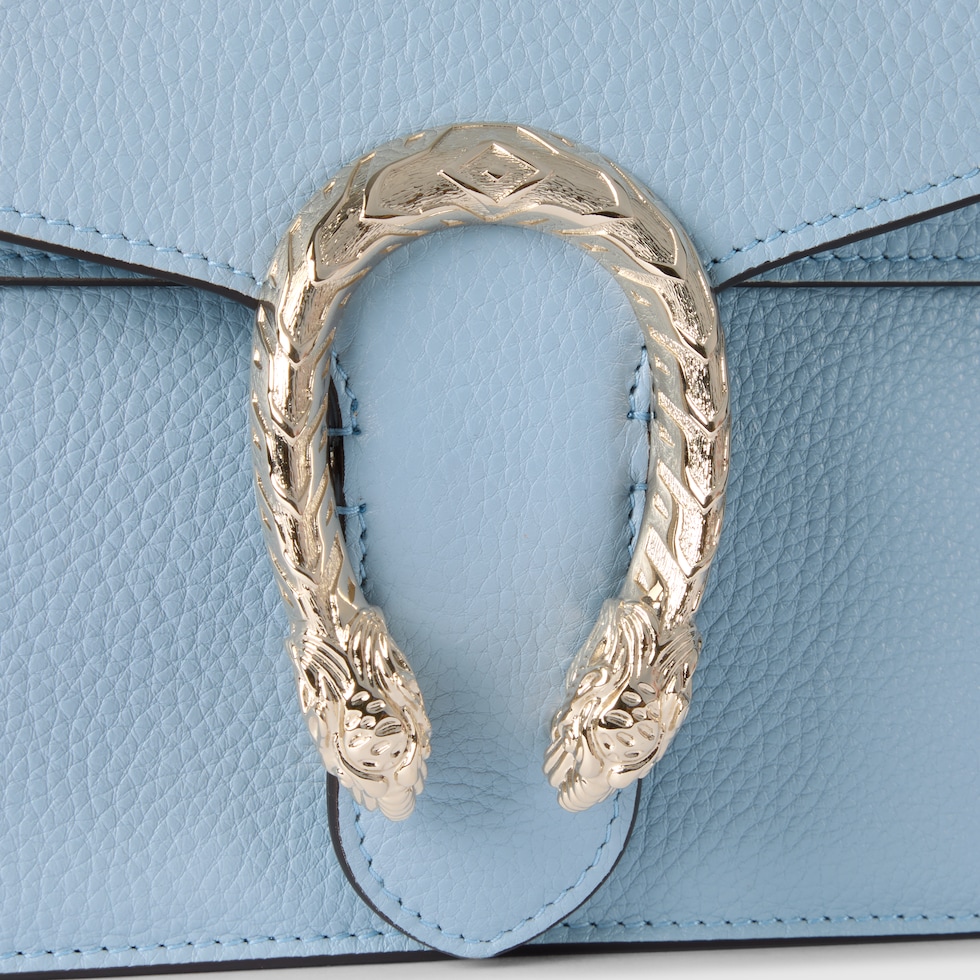 Dionysus medium shoulder bag in light blue leather | GUCCI® SI