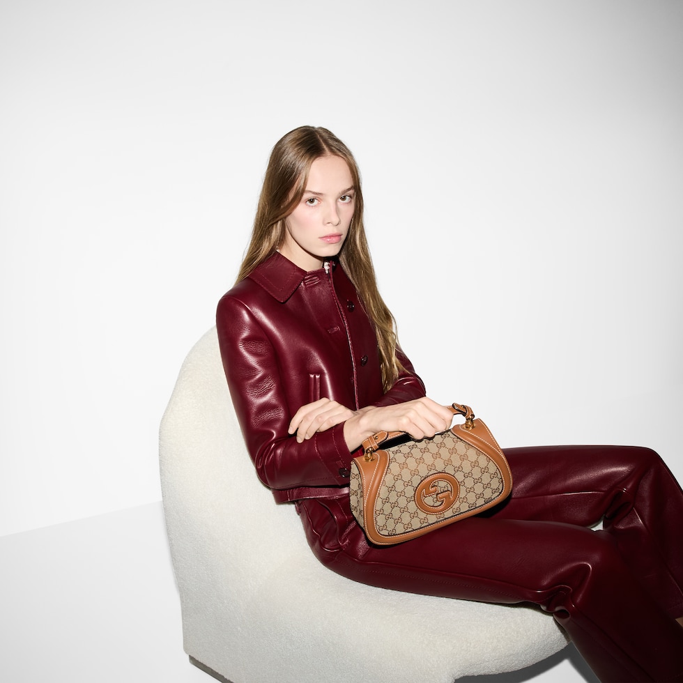 ハンドバッグ GUCCI HAND BAG (815714HAAKG 9755) グッチ ブロンディ〕ミディアム トップハンドルバッグブラウン