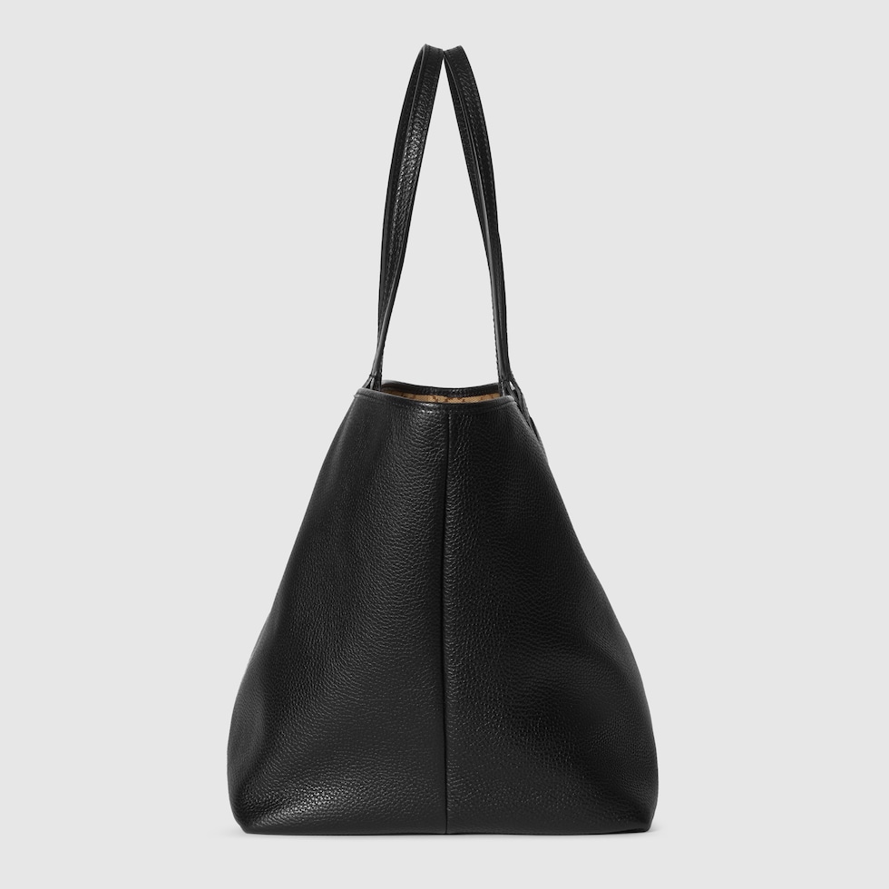 Gucci Totissima medium reversible tote bag in black leather