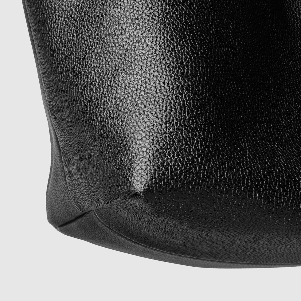 トートバッグ Gucci Black Leather Reversible Shopping Bag Gucci Reversible Shopping Bag in Black | Lyst