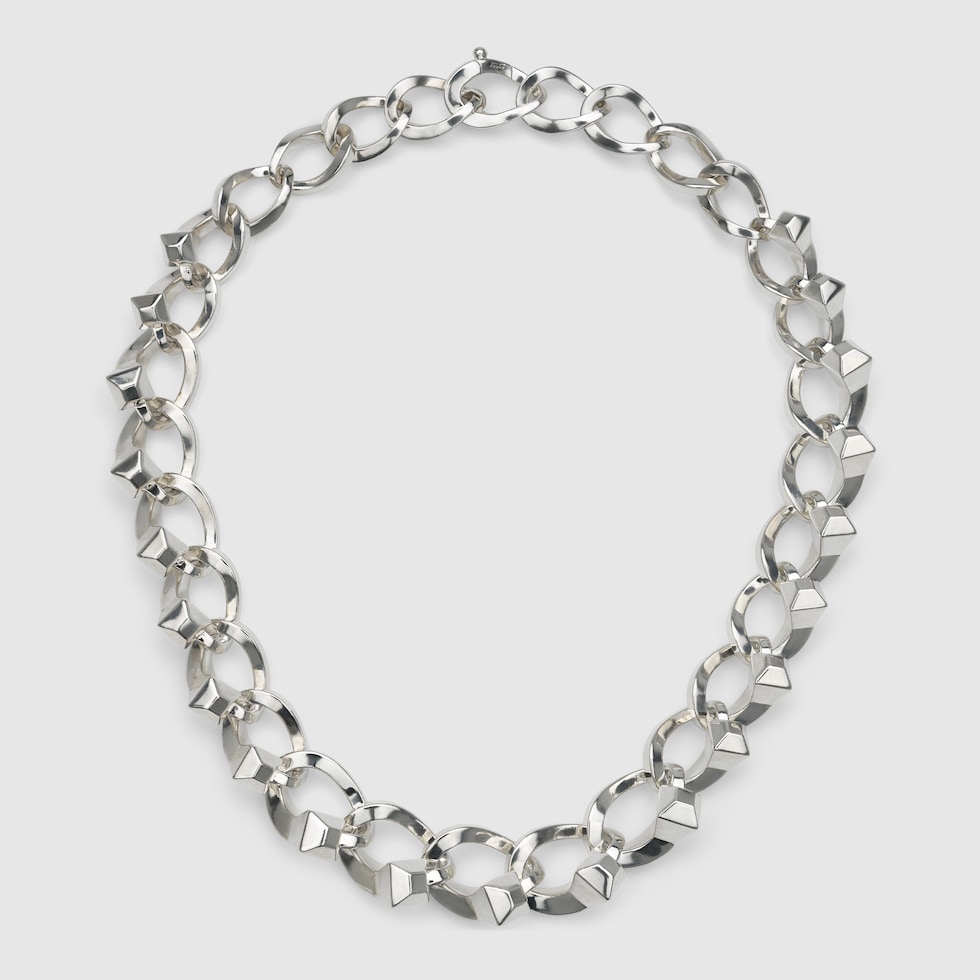 y♡ Chiodo chunky intertwined necklace in 925 sterling silver