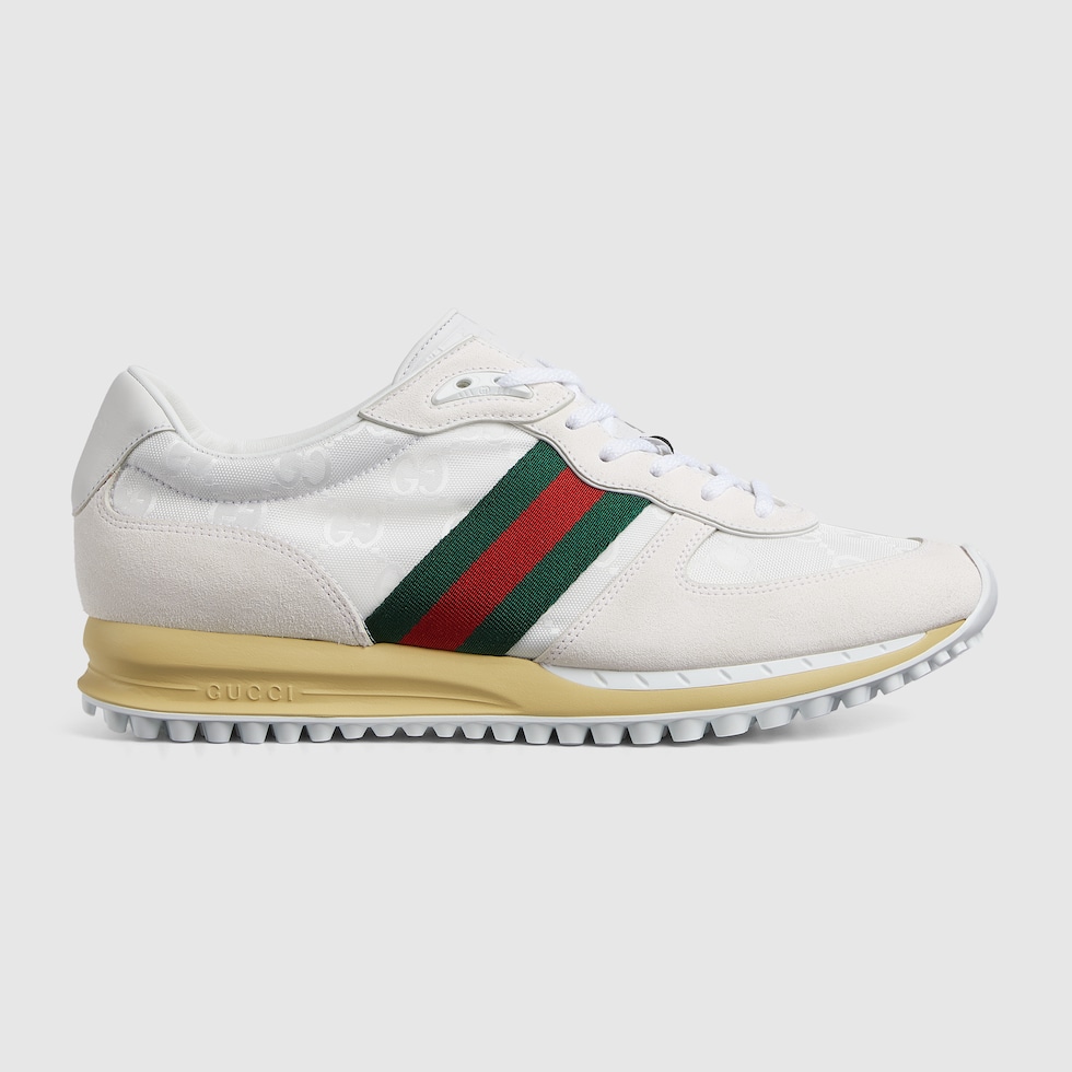 Men's Gucci Re-Motion sneaker in white Original GG canvas