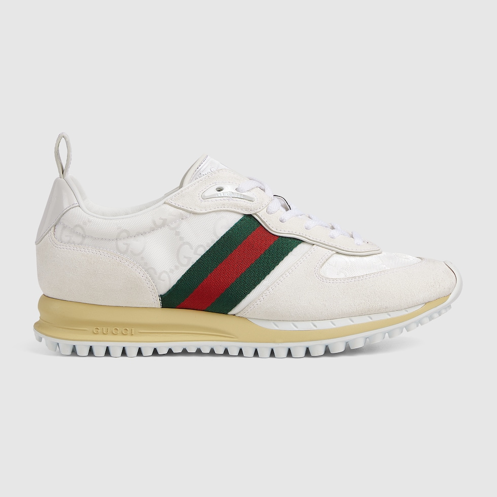 GUCCI グッチ リモーション スニーカー 832918AAEZM9067 Women's Gucci Re-Motion sneaker in white GG nylon | GUCCI® US