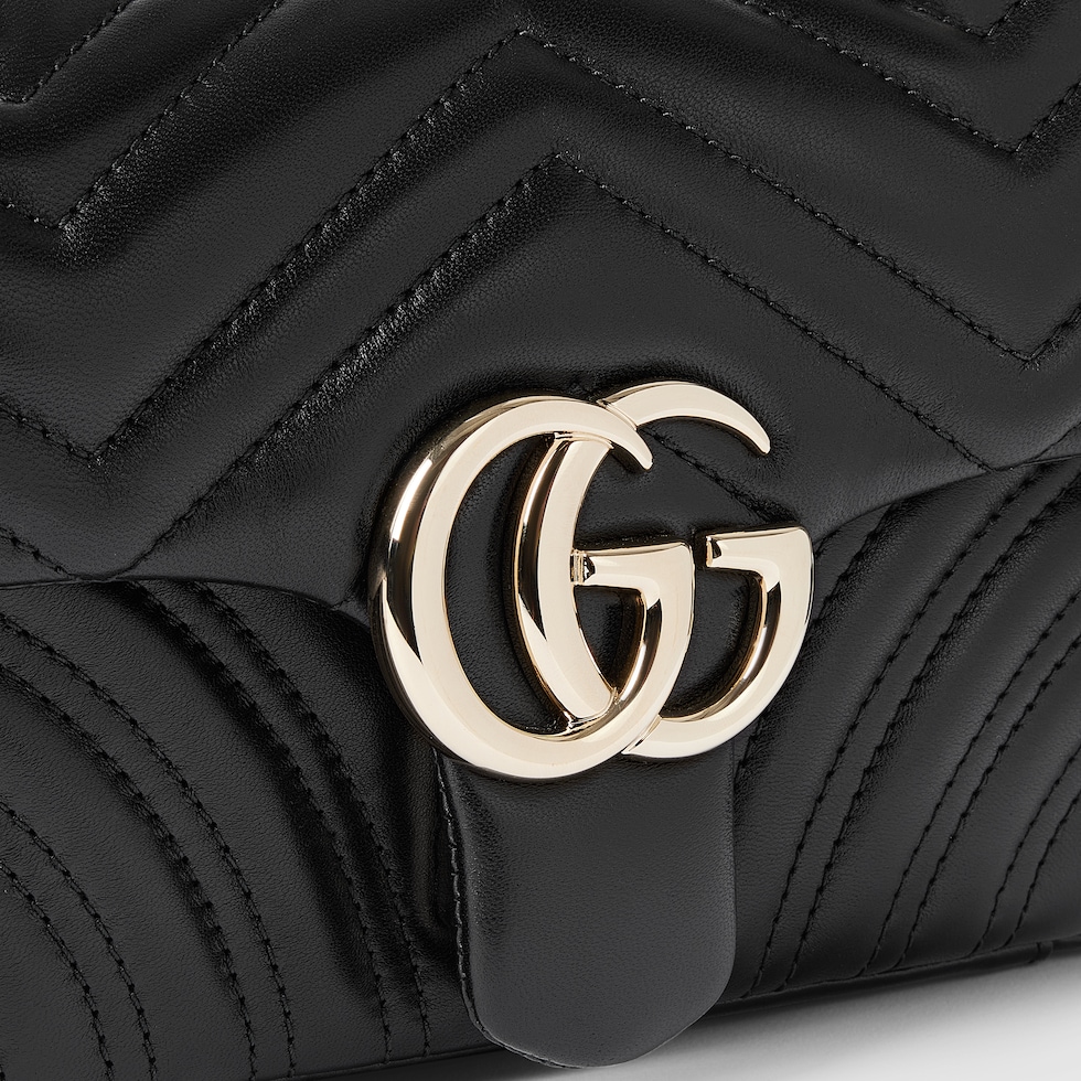 Gucci Gg Small Marmont Black Leather - Shoulder Bag main image 0