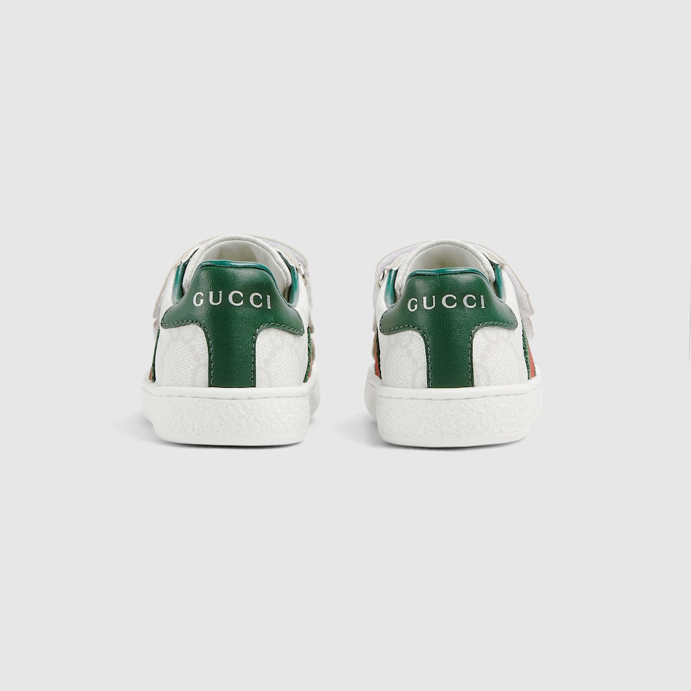 Toddler Ace sneaker in white GG Supreme canvas | GUCCI® US
