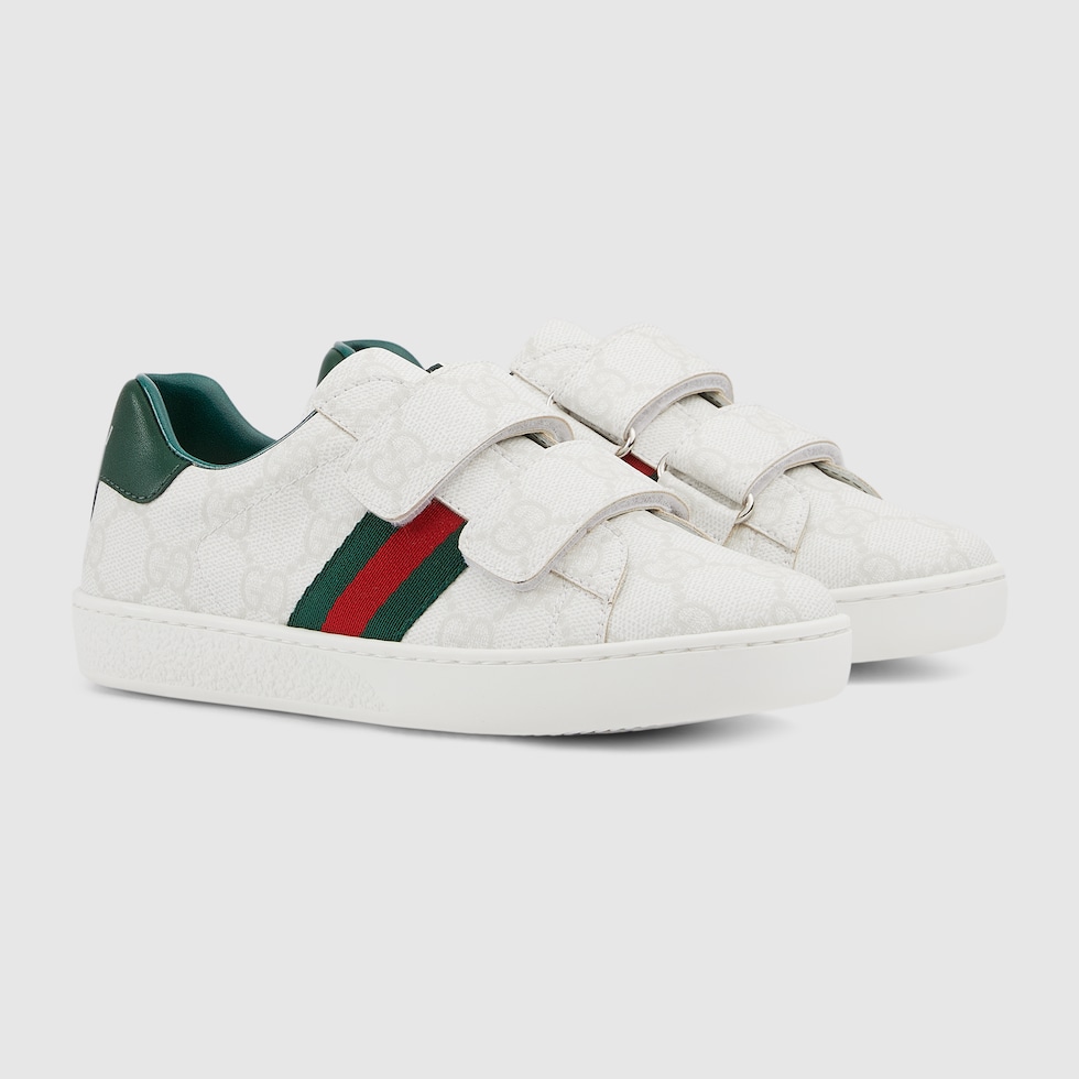 Children's Ace sneaker in white GG Supreme canvas | GUCCI® US
