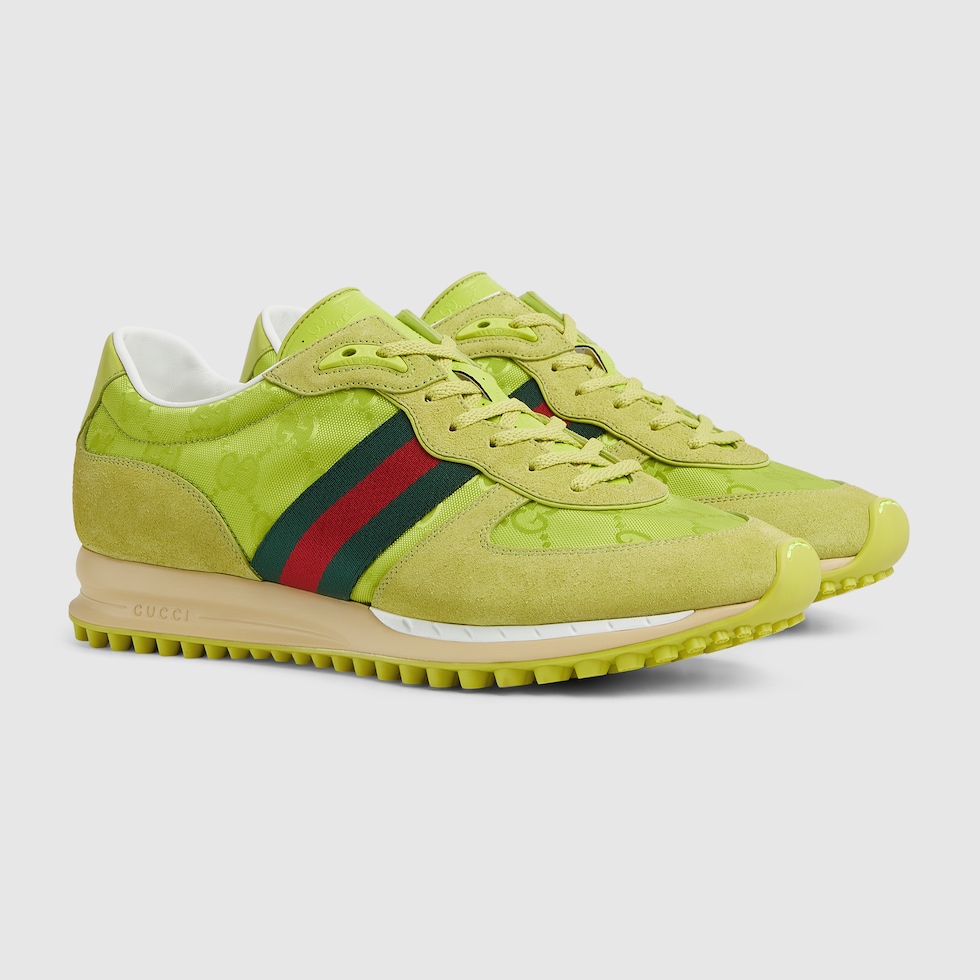 【関税&送料込】Gucci Re-Motion Sneakers Men's Gucci Re-Motion sneaker in bright green Original GG