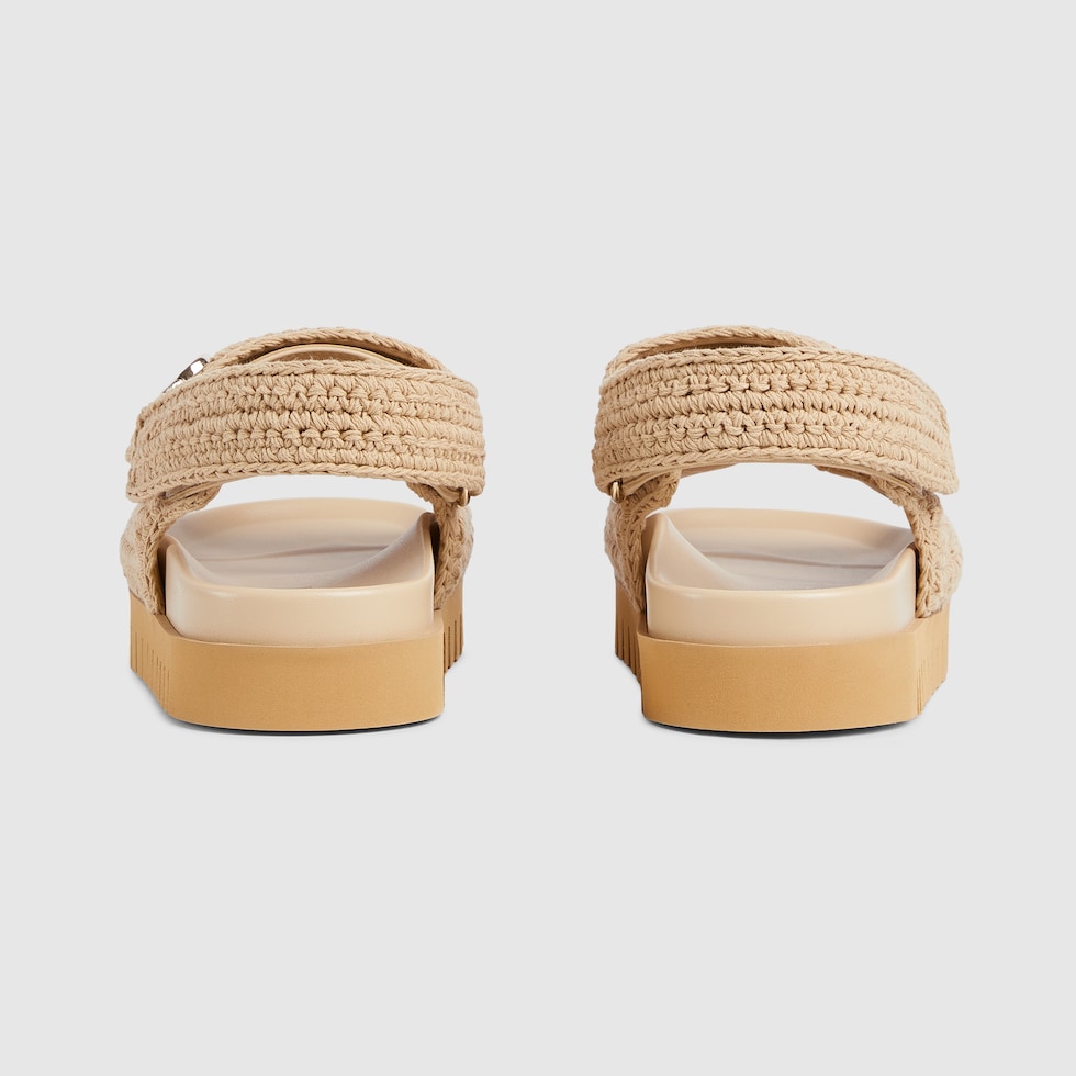 GUCCI ダブルバックルサンダル ベージュ 26cm 835086_FAEQ2_9552_009_100_0000