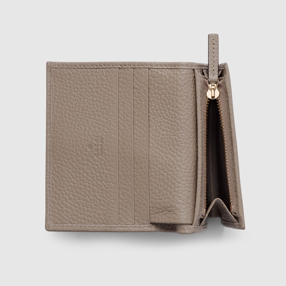 Jackie 1961 small wallet in taupe leather | GUCCI® US