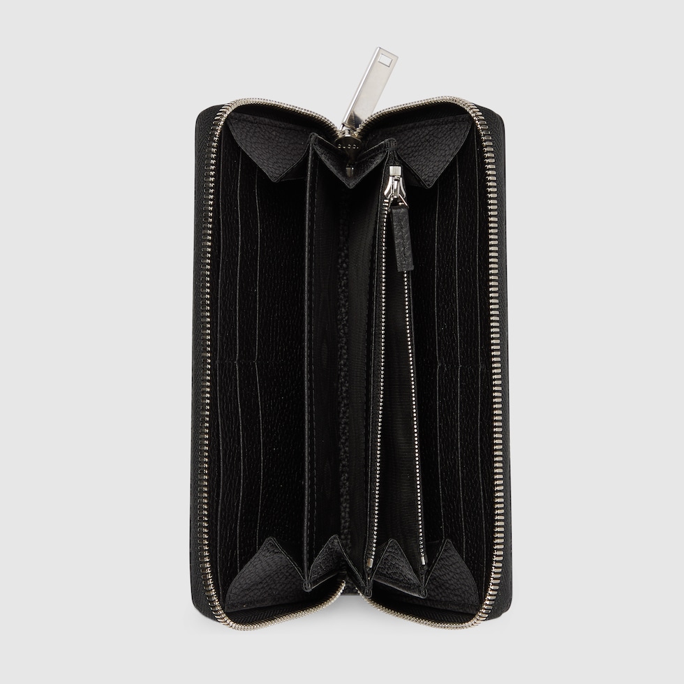 【NEW限定品】 ロゴ GUCCI ジップアラウンドウォレットブラック GUCCI公式 | レザー アクセサリー