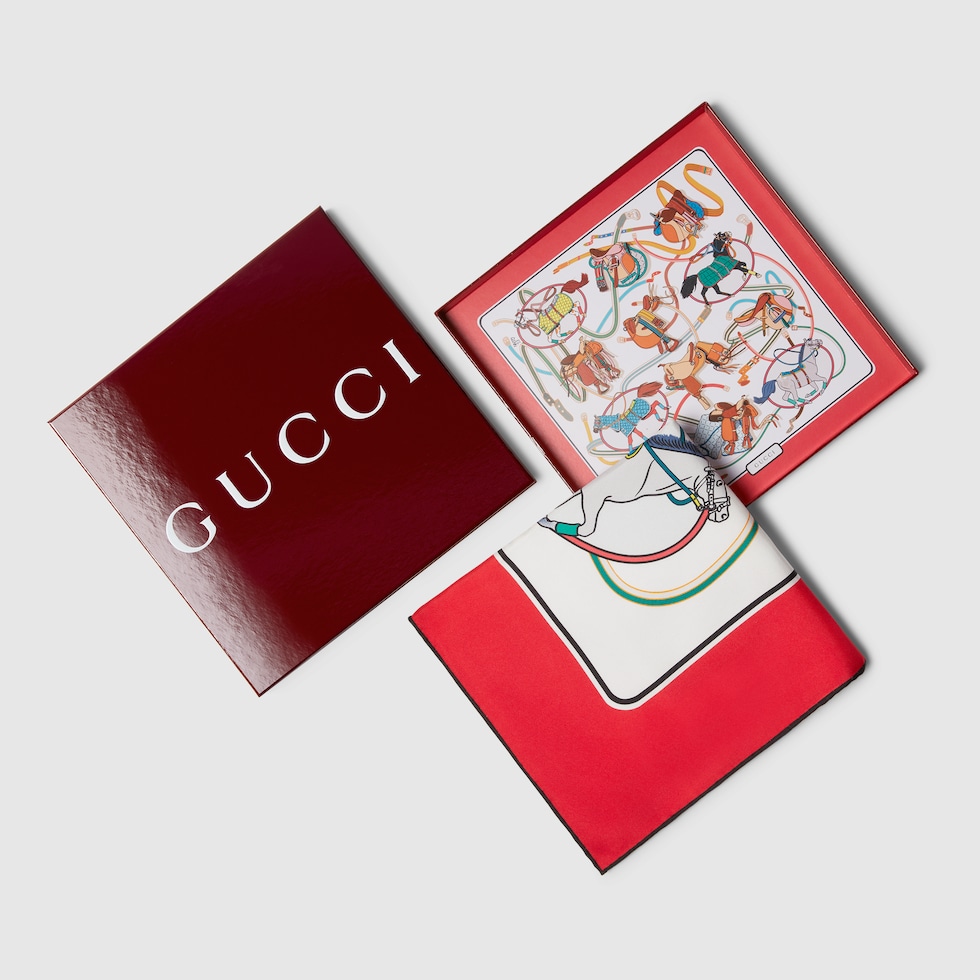 GUCCI - GUCCI スカーフ 赤の通販 by A's shop｜グッチならラクマ