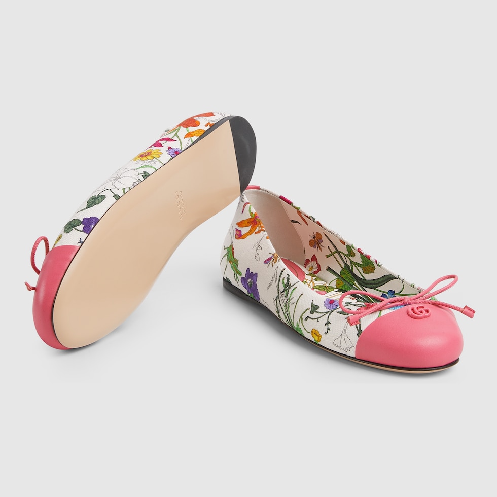 バレエシューズ Gucci Original Gg Fabric Ballerinas Gucci GG Ballerina Leather Shoes - Runway Catalog