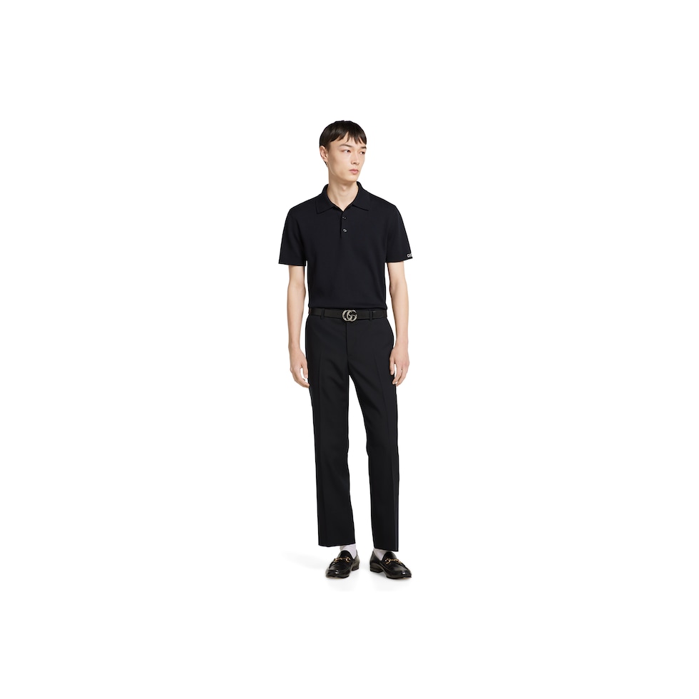 GUCCI ネイビー ポロシャツ　XS GUCCI ネイビー ポロシャツ XS