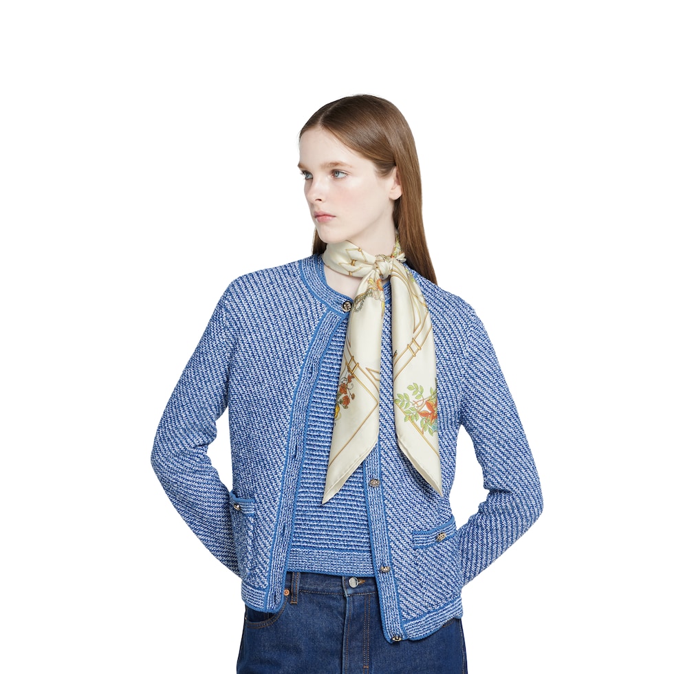 2022年GUCCIカチューシャ正規品インディゴブルー GUCCI - GUCCI デニムカチューシャ 6/15までの通販 by えむs
