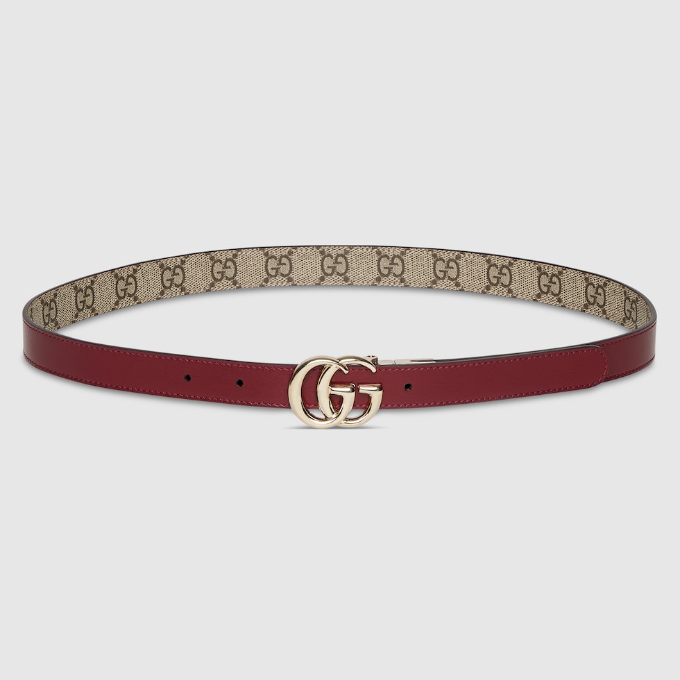 ベルト Gucci Cintura Sottile Gg Marmont Cintura sottile reversibile GG Marmont in GG Supreme beige e