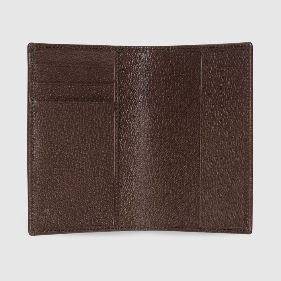 オフィディア〕パスポートケース ・ベージュ＆ブラウン GGスプリーム