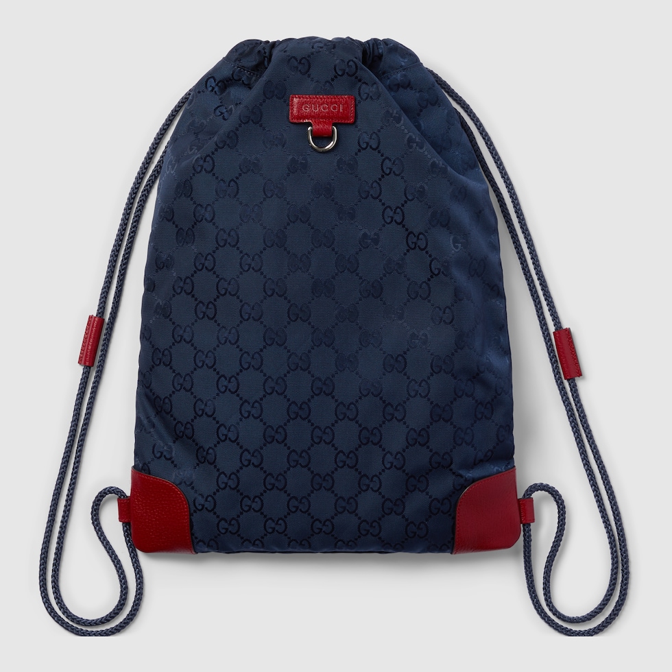 GUCCI グッチ 青 チノパン コットン 赤ロゴ刺繍 イタリア製 サイズ50 GUCCI グッチ 青 チノパン コットン 赤ロゴ刺繍 イタリア製 サイズ50