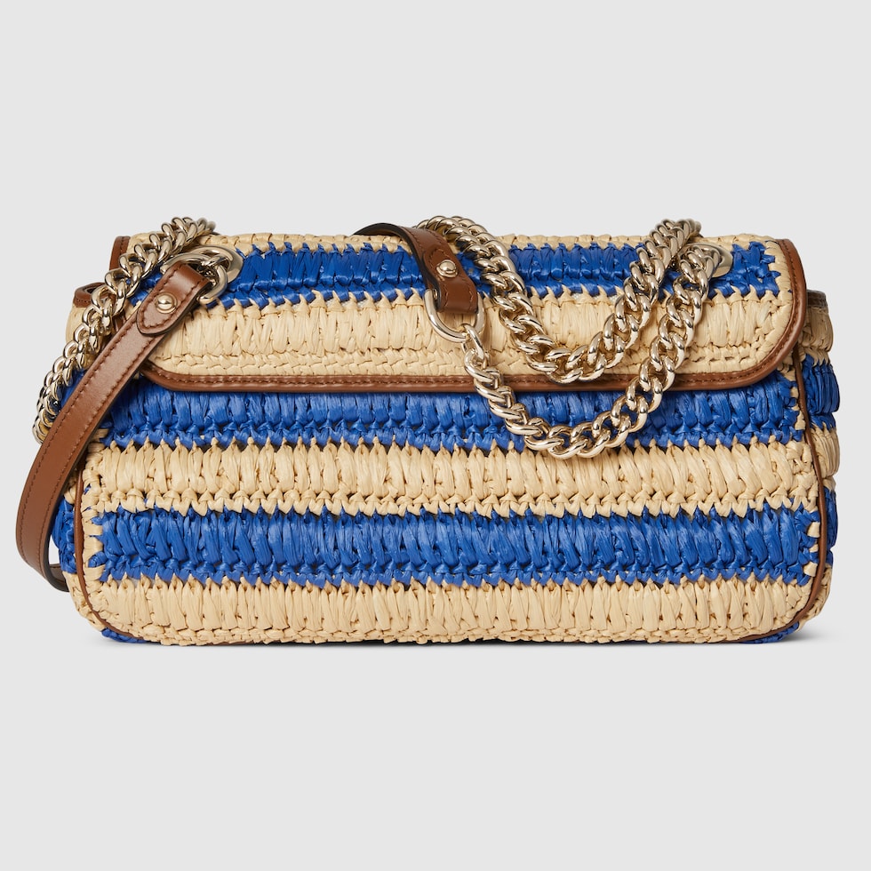GUCCI☆〔GGマーモント〕ウーヴン ミディアム ショルダーバッグ 443497_FAETQ_9541_009_063_0013