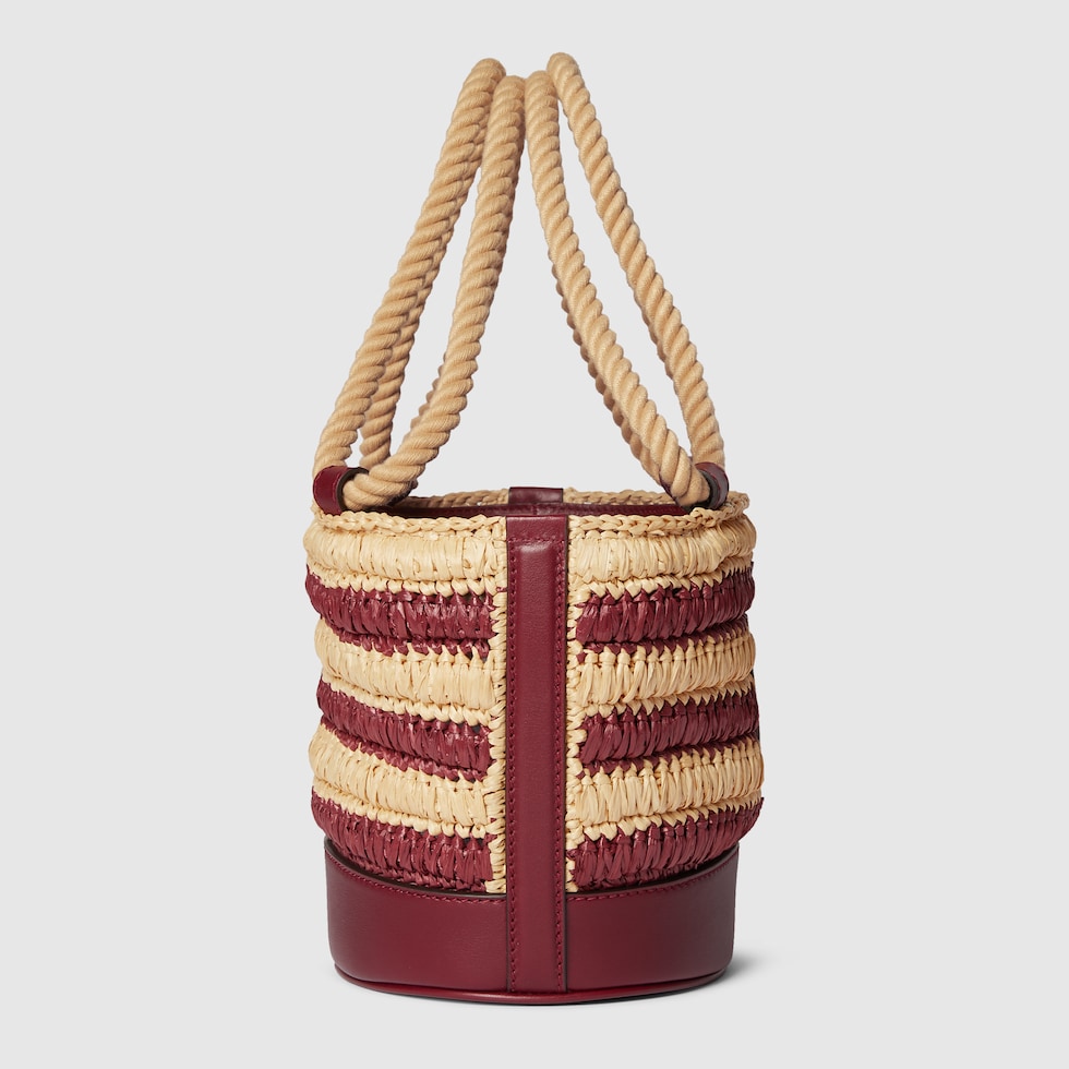 【GUCCI】Woven mini bucket bag 834935_FAEQC_8449_010_084_0000
