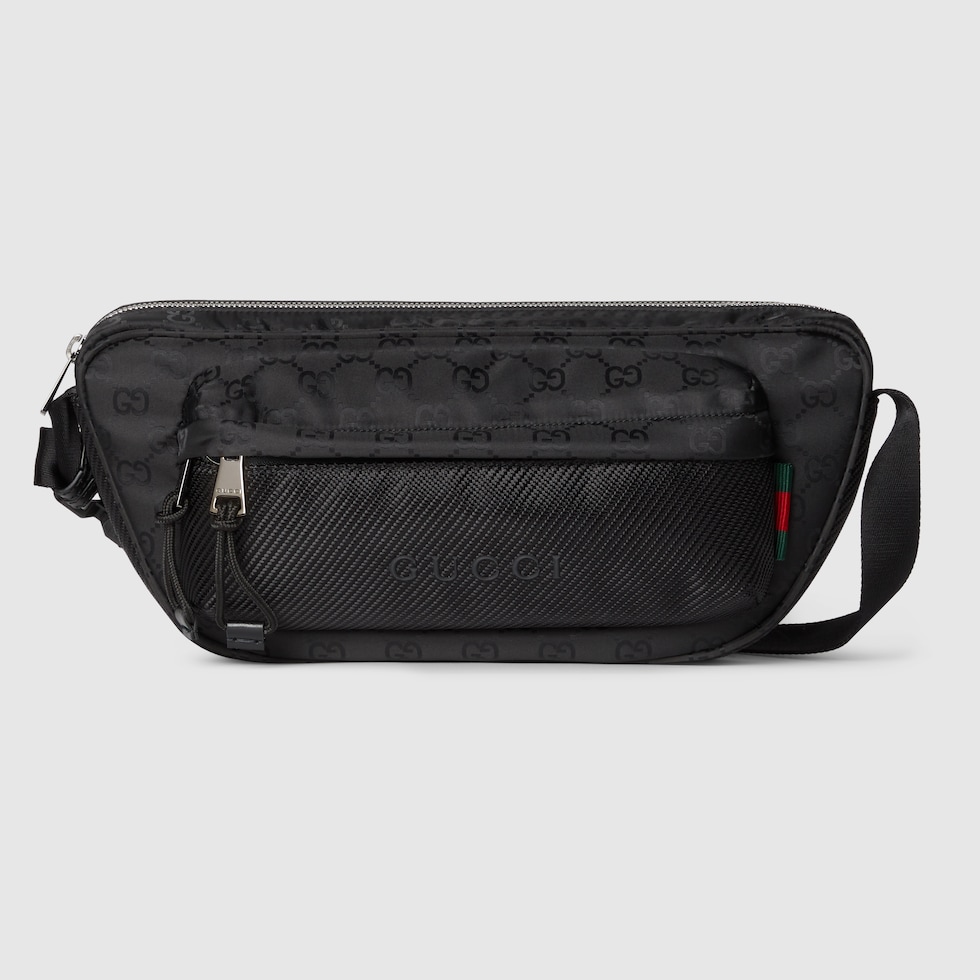GGナイロン ラージ スリングバッグ ブラック GGナイロン | GUCCI公式