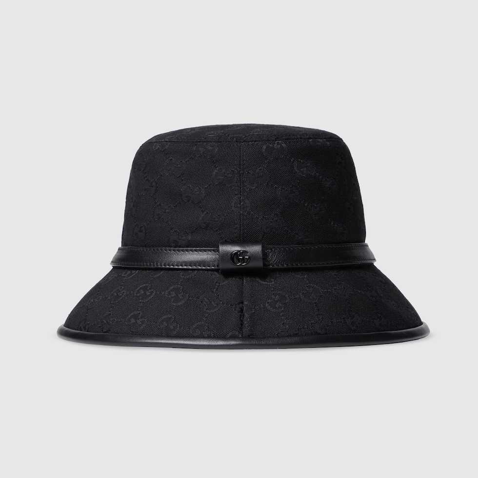 【GUCCI】直営/正規店 GG CANVAS BUCKET HAT 帽子 GG canvas bucket hat in black GG canvas | GUCCI® US