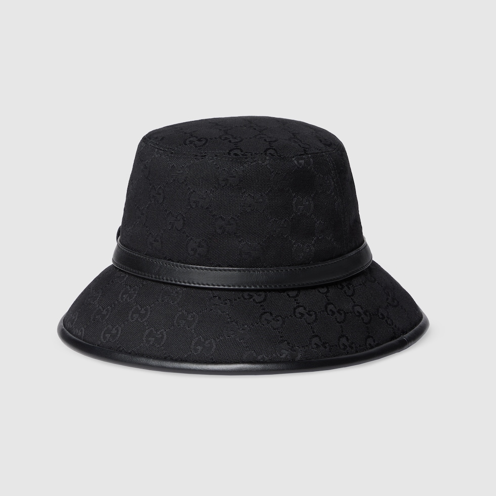 GG Monogram cotton bucket hat in black | GUCCI® US