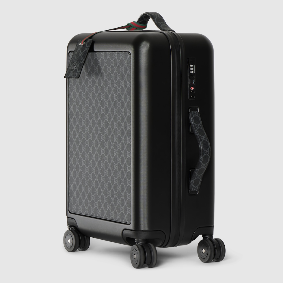 Gucci Porter Light cabin plus trolley in black polycarbonate
