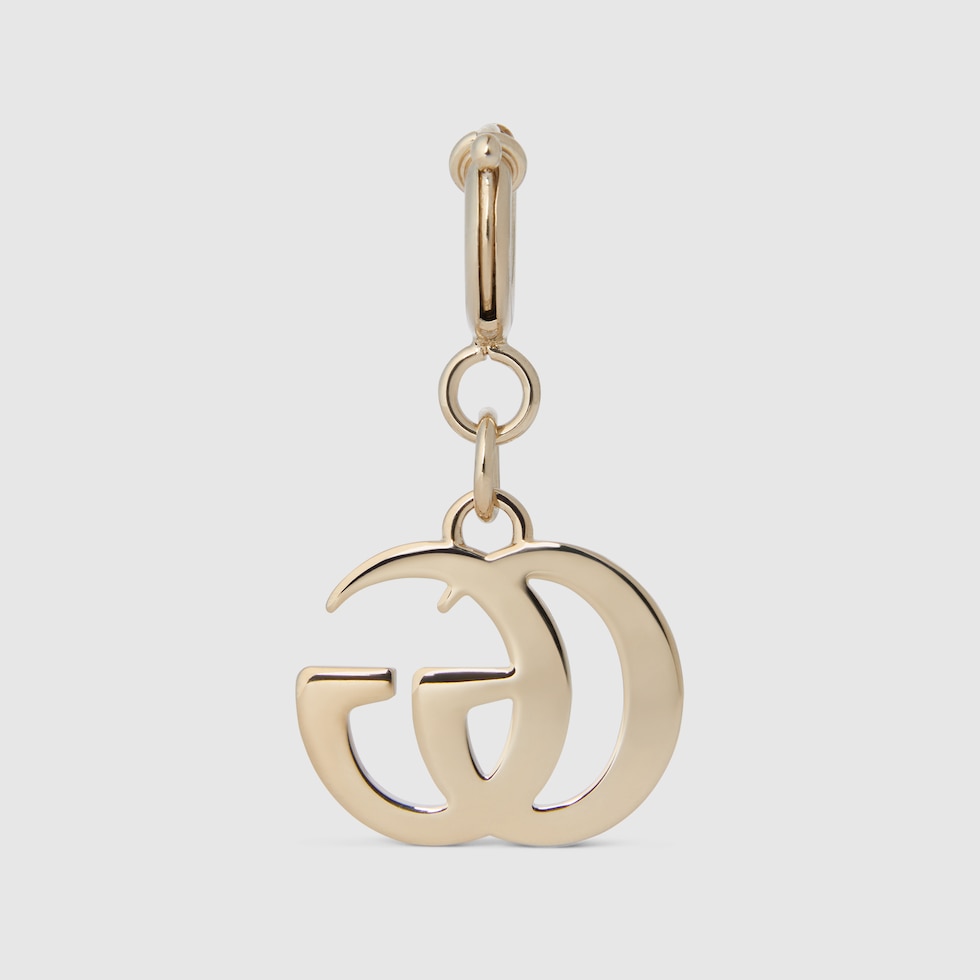 Double G bag charm in pink enamel | GUCCI® US