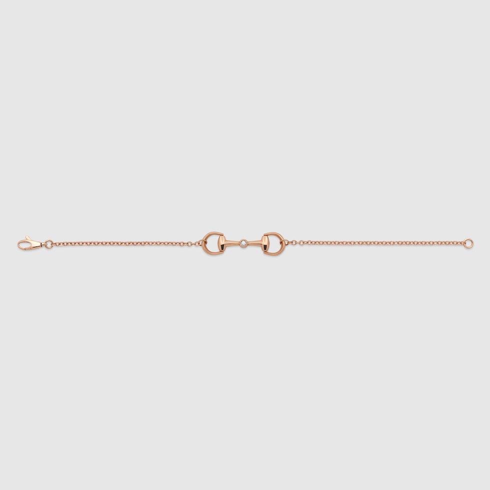 ホースビット〕18K ダイヤモンド チェーン ブレスレット ・18K