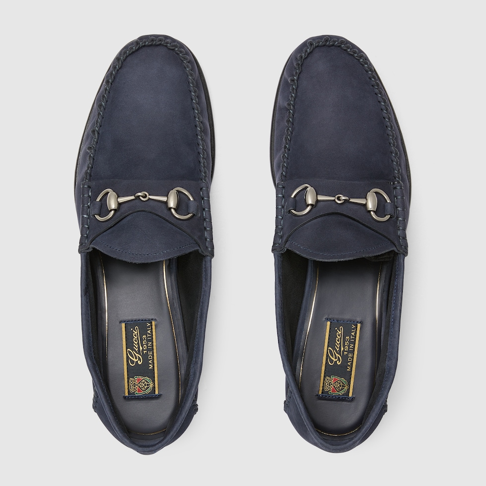 GUCCI スエード レザー 手袋 ネイビー ブラック