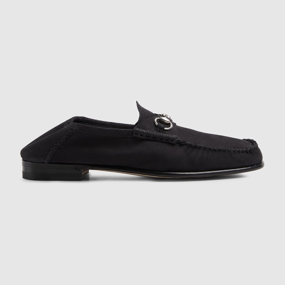Gucci 黒 ローファー 金具付き