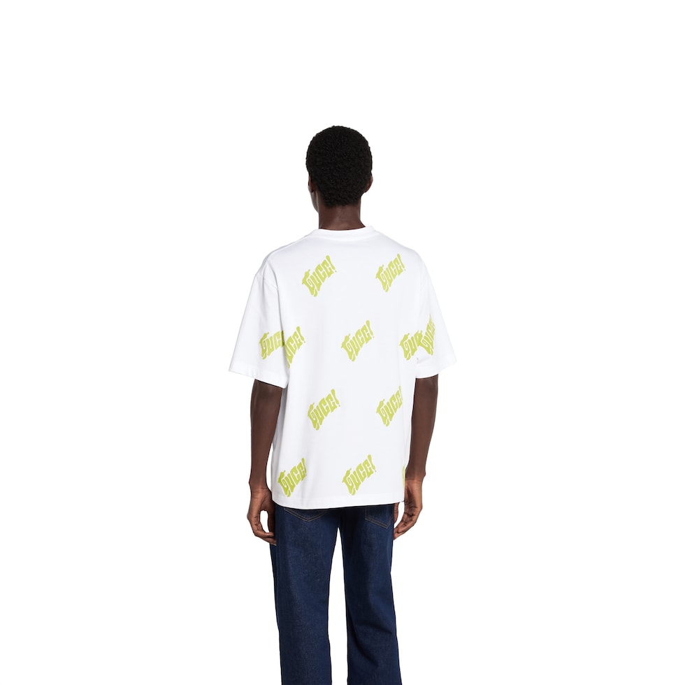 GUCCI ホワイトTシャツ パームツリーデザイン