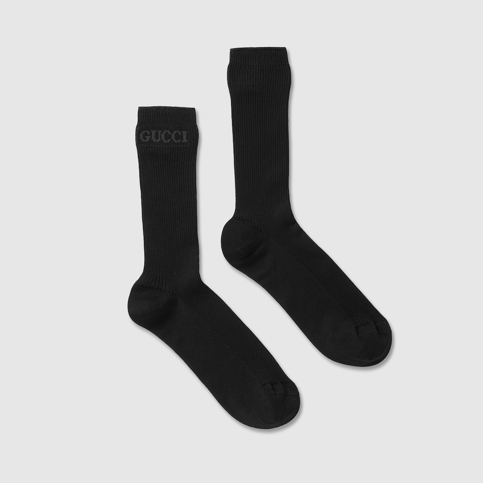 Cotton socks in black | GUCCI® US