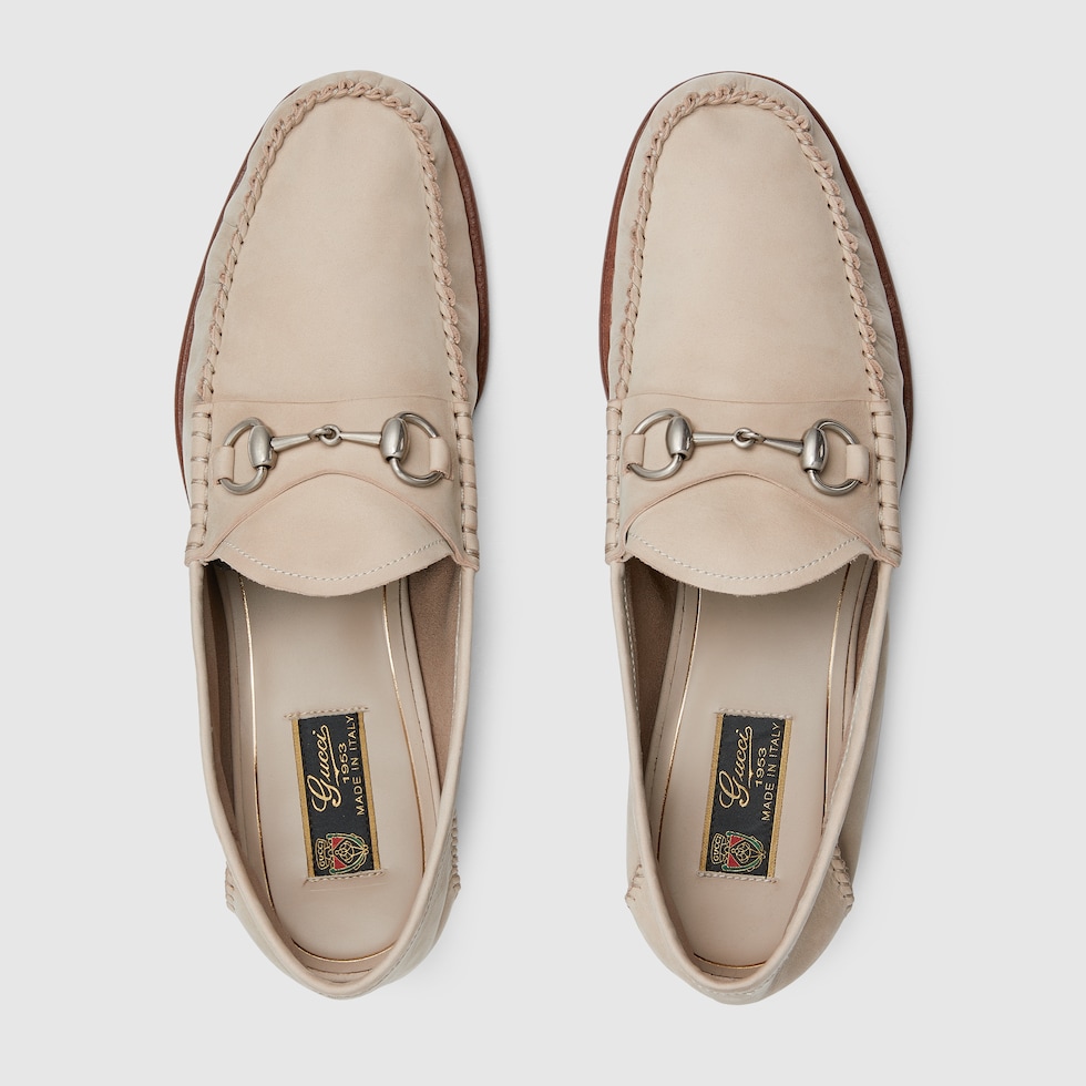 GUCCI ビットモカシン ベージュ スエード ローファー 6B GUCCI ビットモカシン ベージュ スエード ローファー 6B