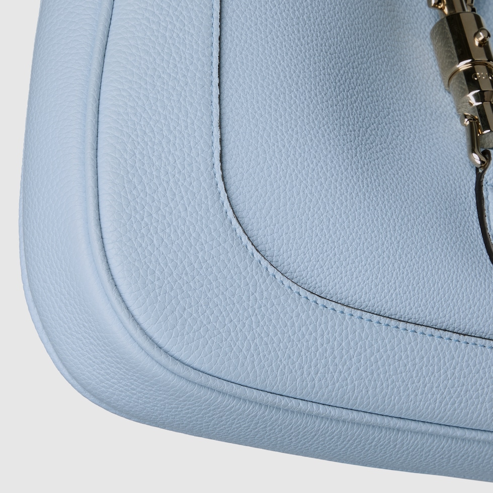 Gucci Jackie 1961 medium bag in light blue leather | GUCCI® FI