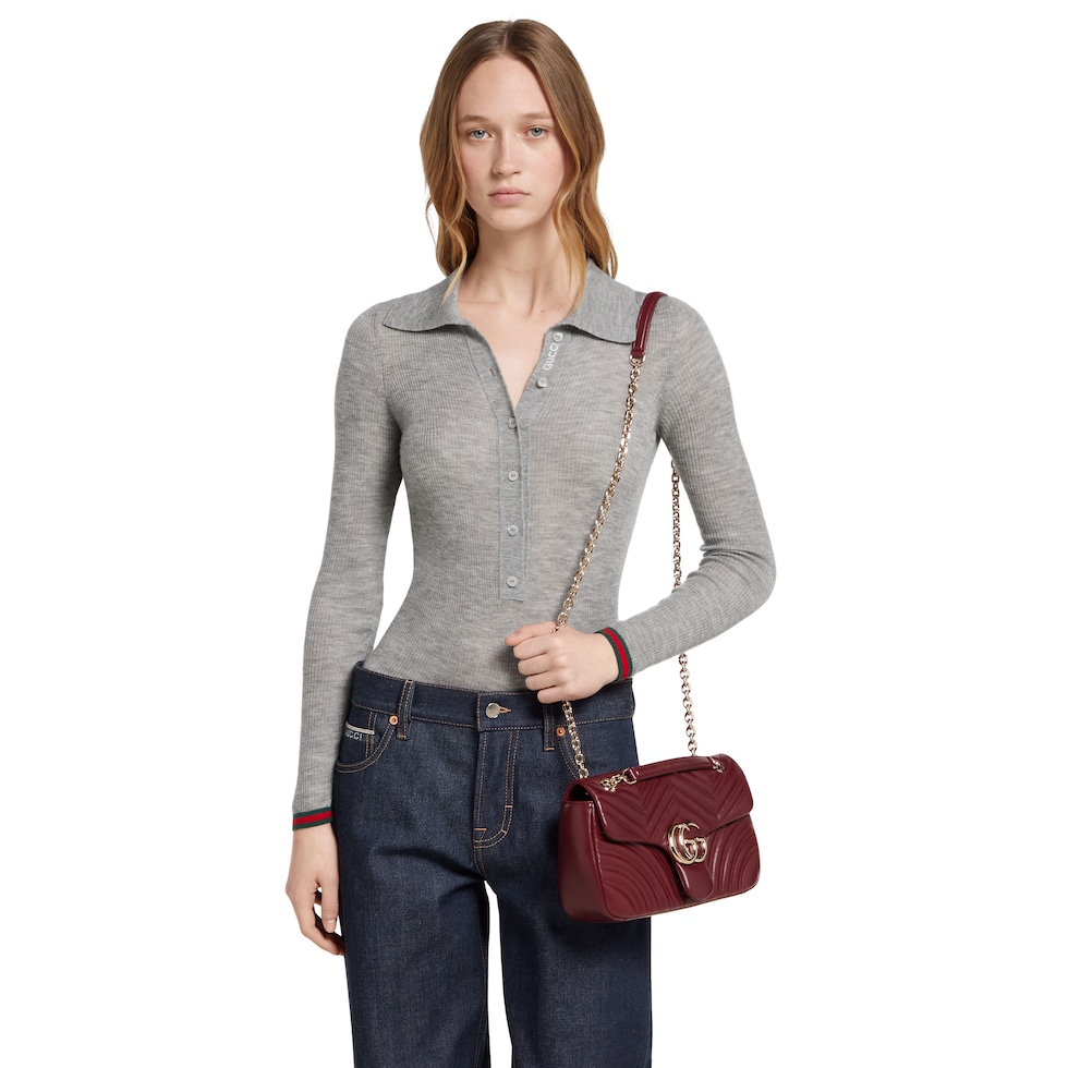 GG MARMONT MEDIUM 26 BAG IN BRIGHT PINK VELVET main image 0