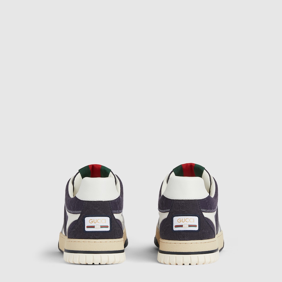 Men's Gucci Re-Web sneaker in gradient dark blue GG denim