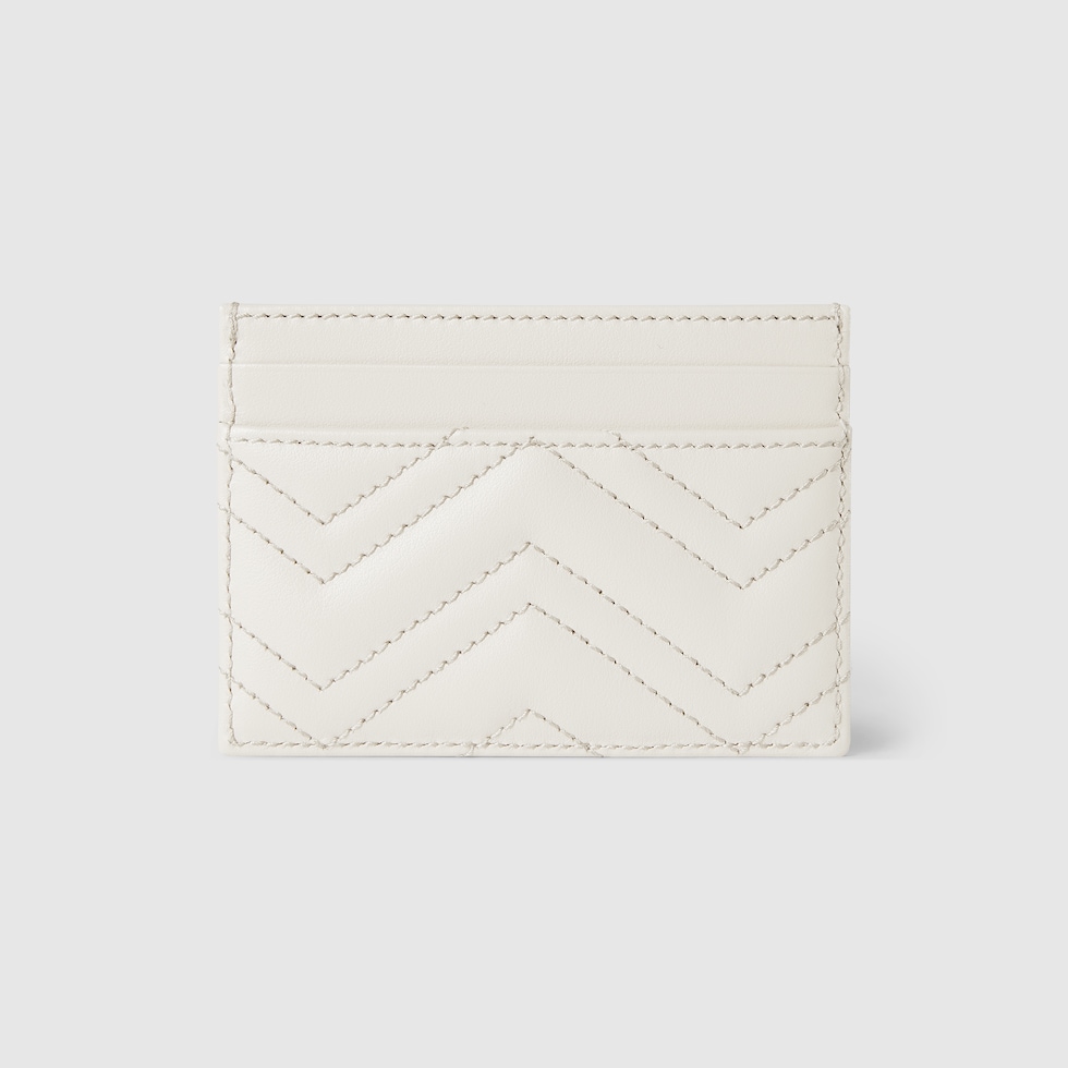 カードケース・名刺入れ GG MARMONT CARDS HOLDER GG Marmont card case in white leather | GUCCI® US