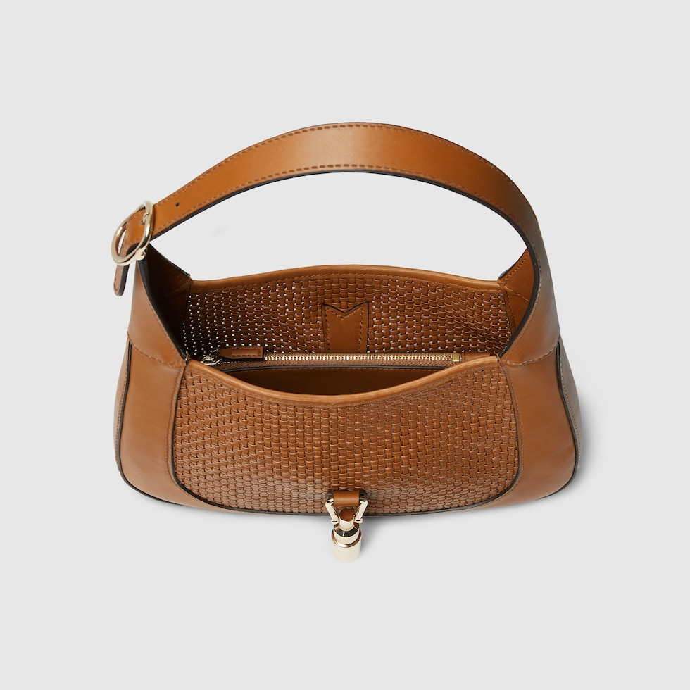 Gucci Jackie 1961 medium bag in brown leather | GUCCI® US