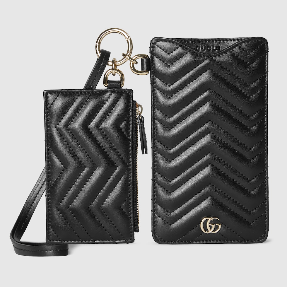 即納★GUCCI*ダブルG iPhone 16 Pro ケース スマホケース ダブルG iPhone 16 Pro ケースブラック レザー | GUCCI公式