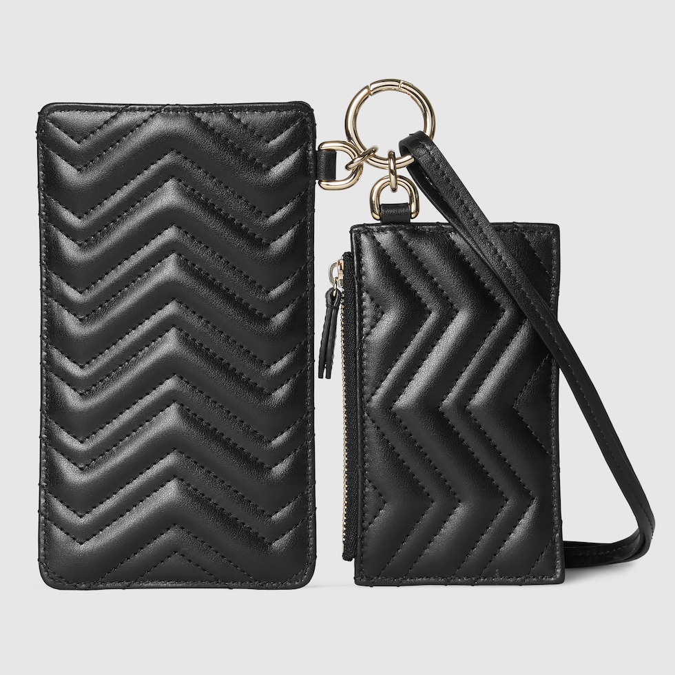 GUCCI ブラックレザー ケース 771160_AABXM_1000_001_080_0000